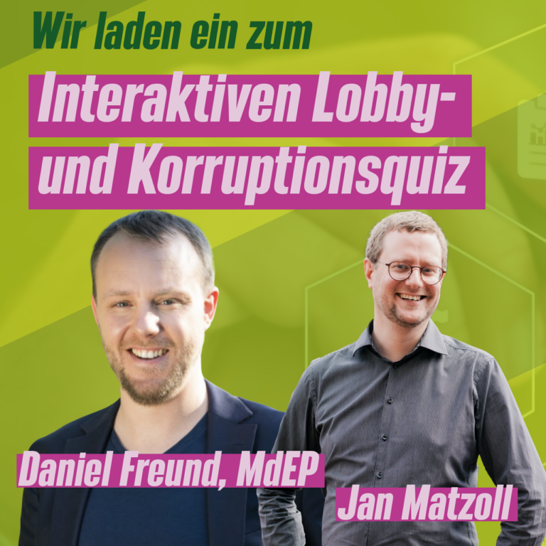 Wir laden ein zum Interaktiven Lobby und Korruptionsquiz