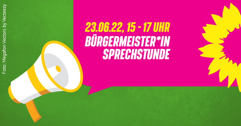 Bürgermeisterinsprechstunde am 23. Juni von 15 bis 17 Uhr