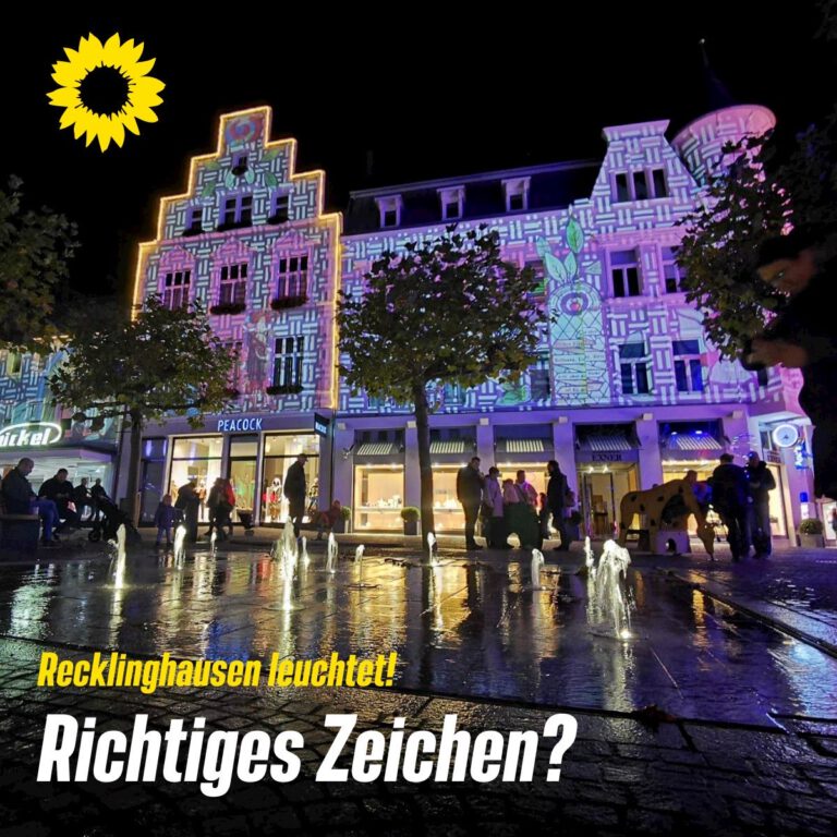 Wir fordern eine öffentliche Diskussion zu Recklinghausen leuchtet