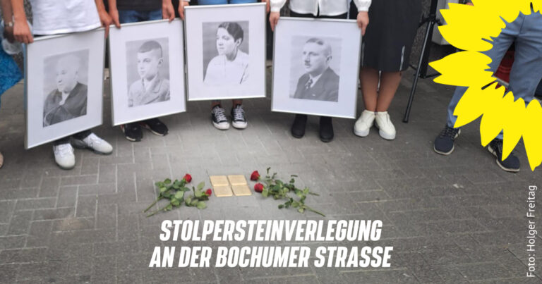 Stolpersteinverlegung an der Bochumer Straße 73