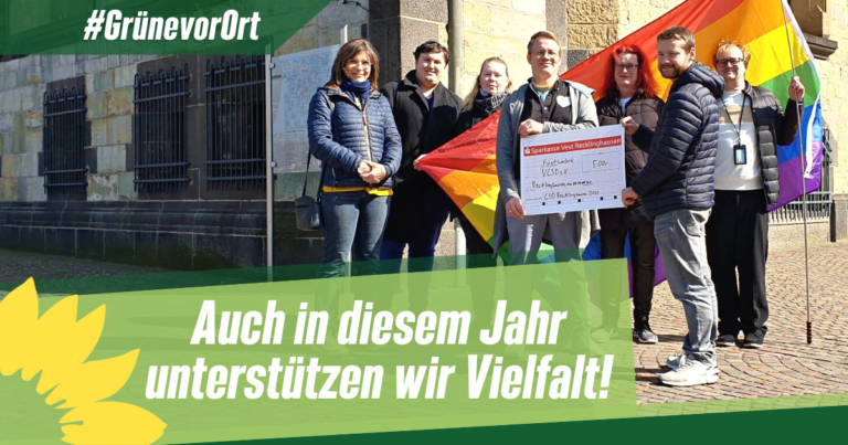 Grüne unterstützen den Vestischen CSD e.V.