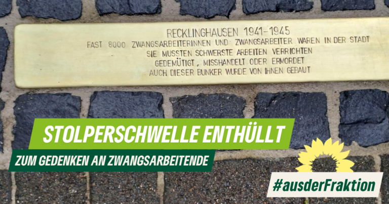 Stolperschwelle gedenkt Zwangsarbeitenden