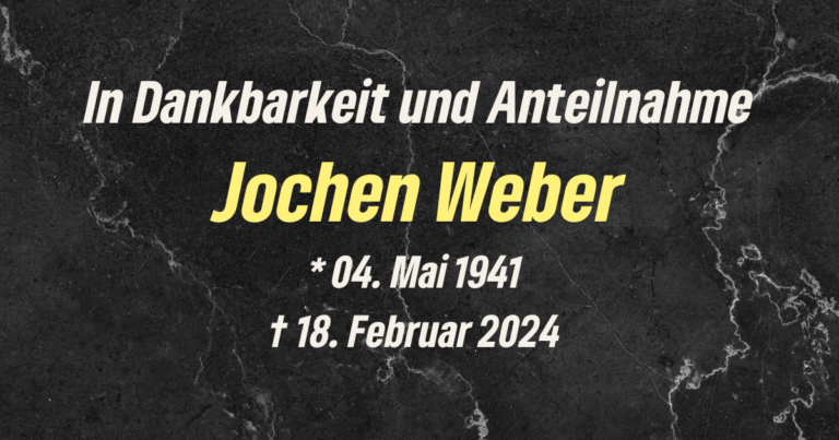 Nachruf: Jochen Weber