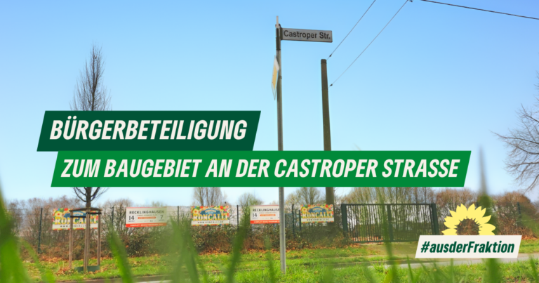 Öffentlichkeitsbeteiligung an der Castroper Straße