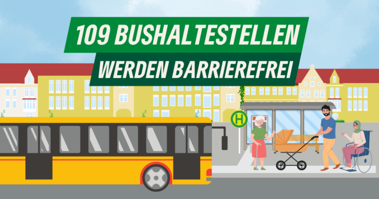 109 Bushaltestellen werden barrierefrei