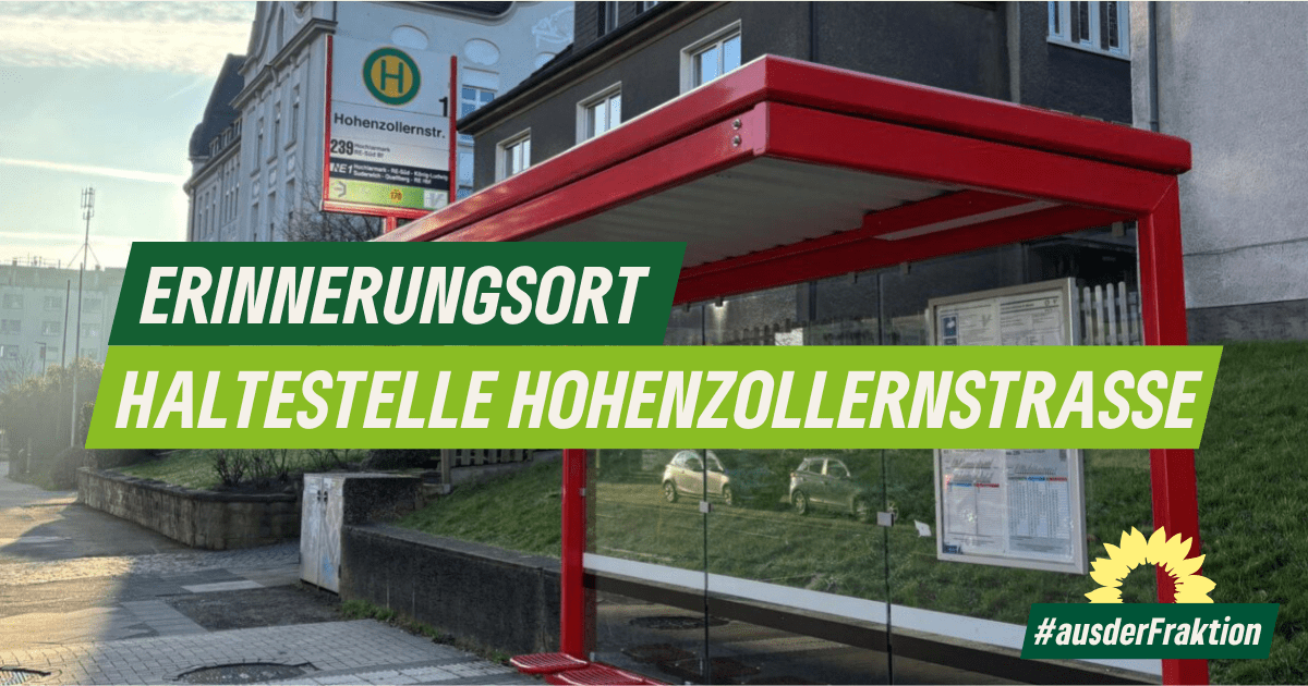 Erinnerungsort - Haltestelle Hohenzollernstrasse