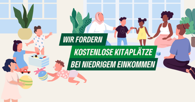 Grüne fordern kostenlose Kitaplätze bei niedrigem Einkommen