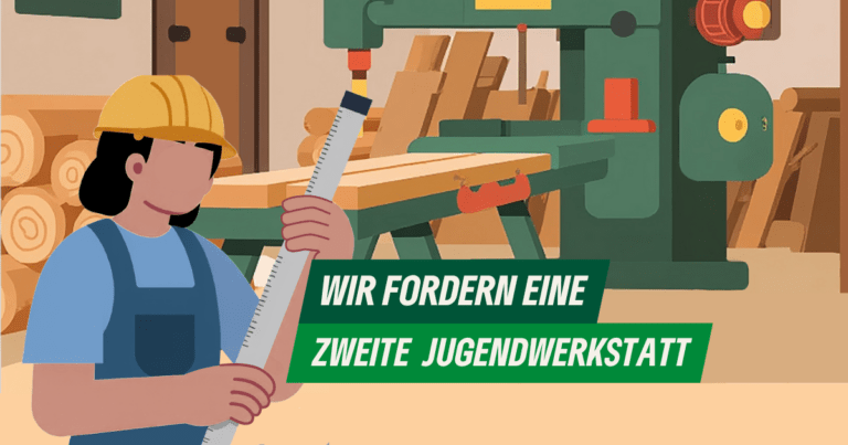 Wir fordern eine zweite Jugendwerkstatt am neuen Schulcampus Kölner Straße